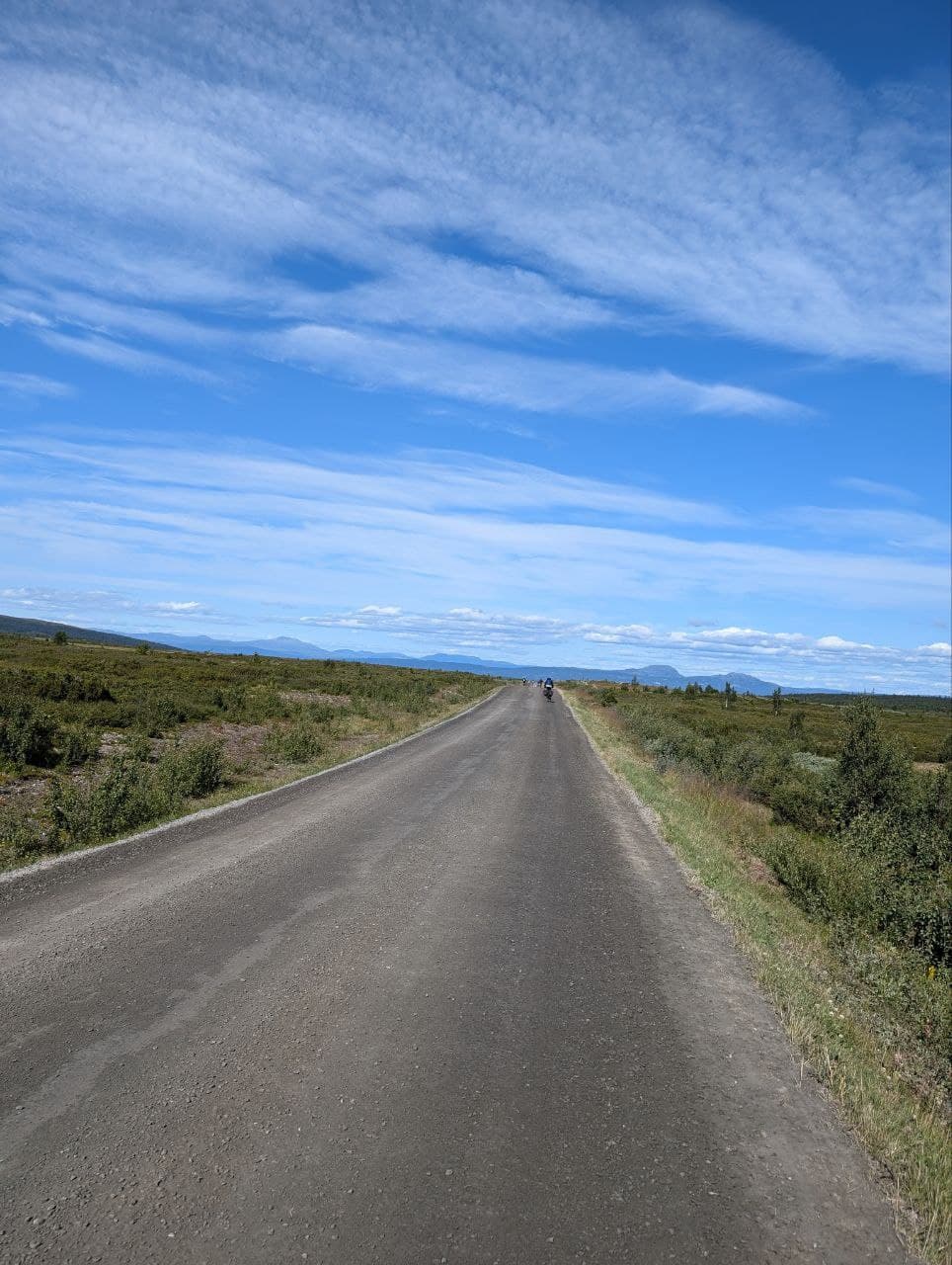 Gruset sykkelsti i Valdres-fjellene